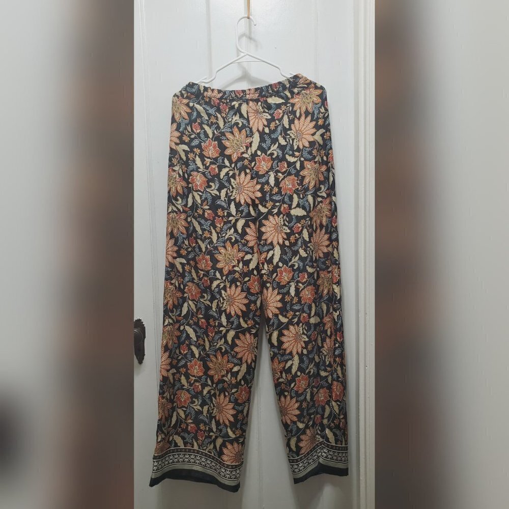 Mango Flower Print Women's Palazzos Trousers. 🌴